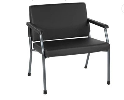 Office Star Bariatric Big & Tall Chair Oversized 29 Inch Wide 500lb limit Black - Image 1 of 4