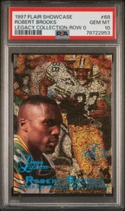 1997 Flair Showcase Legacy #68 Row 0 Robert Brooks 3/100 PSA 10 POP 1!! PACKERS - Picture 1 of 2
