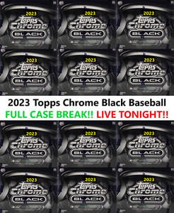 Los Angeles Angels Break #031 x12 2023 TOPPS CHROME BLACK HOBBY BOX CASE