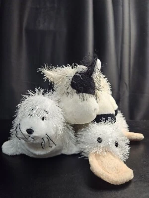 Lot Of 3 Webkinz NO CODES (Sea Lion, Cow, And Googles) - Image 1 of 4