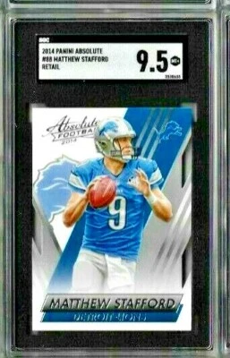2014 Panini Absolute Matthew Stafford Retail SGC 9.5 - Image 1 of 2