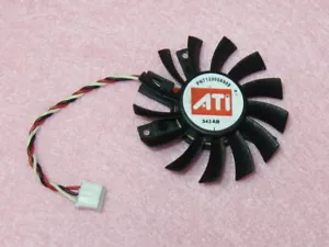Cooler Fan For ATI Radeon X700 9800 Pro AD0512MX-RB6 45mm 3 Pin Graphics Card - Picture 1 of 3
