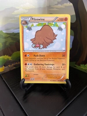 Piloswine 81/162 - Breakthrough - Uncommon - Pokemon Card TCG - LP - Image 1 of 3