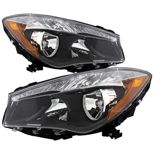 Headlights Halogen CAPA Left Right Pair Fits 2014-2019 Mercedes-Benz Cla250 Cla - Picture 1 of 5