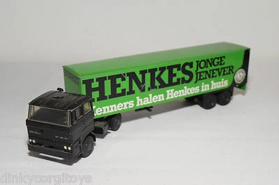 LION CAR 59 DAF 2800 TRUCK WITH TRAILER HENKES YOUNG JENEVER EXCELLENT CONDITION - Image 1 of 4