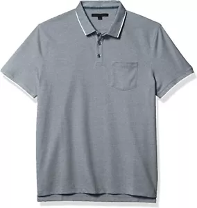 NUEVO POLO JOHN VARVATOS VERANO CONTRASTE CIELO AJUSTE PIQUE CAMBRIDGE TALLA XL - Imagen 1 de 2