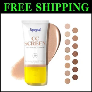 CC Screen - SPF 50 Mineral CC Cream with Buildable Coverage & Tinted Moisturizer - Picture 1 of 9