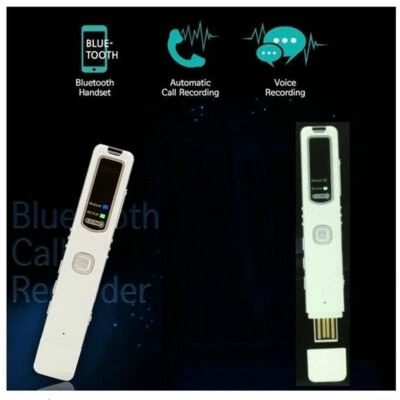 4GB Car Call Recorder Bluetooth 2 in 1 Smart Phone Voice Recorder Hand Free  - Image 1 of 3