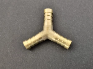 Brass Y Barb 5/16 to 5/16 to 5/16 (8mm) Air, Fuel Water oil Fitting - Picture 1 of 1