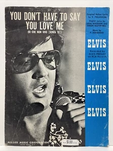 "You Don't Have to Say You Love Me" Elvis (1966), P. Donaggio, Noten - Bild 1 von 4