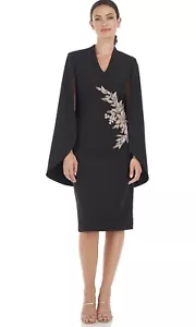 Abito JS Collections donna Mila Capelet lunghezza ginocchio taglia 6 nuovo con etichette - Foto 1 di 9