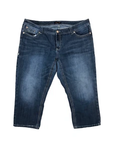 Seven7 Luxe Jeans 42x22 Cropped High Rise Medium Blue Denim Stretch 78% Baumwolle - Bild 1 von 5