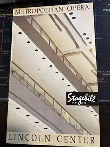 Metropolitan Opera Stagebill Program Andrea Chenier Jan 7, 1991 - Picture 1 of 2