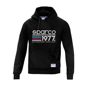 Sudadera con capucha Sparco 1977 negra talla XL - Imagen 1 de 2