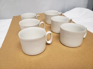 Vintage BENNINGTON POTTERS Vermont Lot Of 5 Cups And Saucers, Rare HTF See Pics - Picture 1 of 14