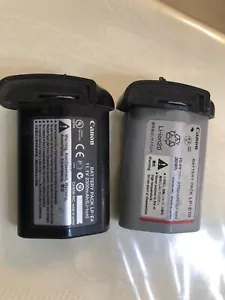 2 pcs Canon LP-E19 Battery Pack for EOS-1DX Mark II Untested as is parts - Picture 1 of 4