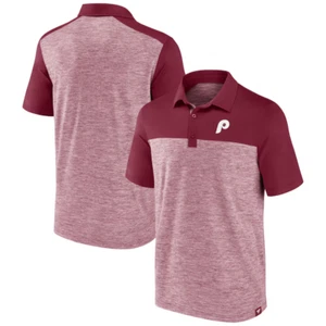Philadelphia Phillies Cooperstown Collection Burgundy Polo Shirt Mens Small - Picture 1 of 1