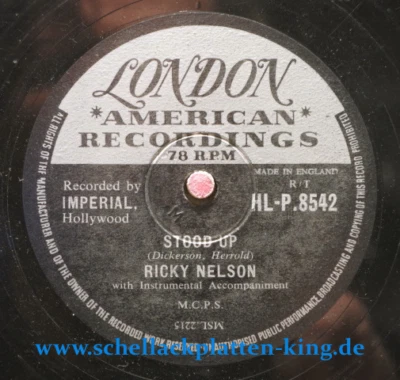 Ricky Nelson 78 RPM / Stood Up & Waitin` For School (18-1213) - Bild 1 von 3