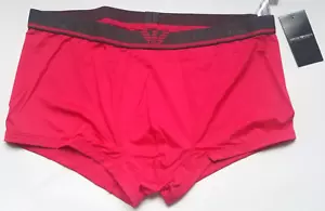 New EMPORIO ARMANI Pink Grey Microfiber Boxer Brief Shorts Trunk Underwear Sz XL - Picture 1 of 3