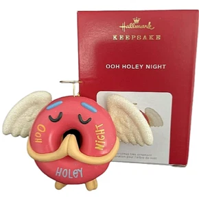 Hallmark 2021 Ooh Holey Night Donut Angel adorno de Navidad nuevo en caja - Imagen 1 de 2