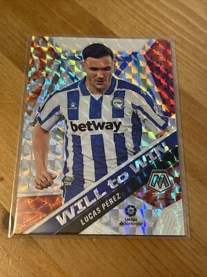 2020-21 Panini Mosaic La Liga Will to Win Silver Mosaic Lucas Perez Alaves - Image 1 of 2