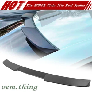 2022up Fits HONDA Civic 11th FE Sedan V Type Roof Spoiler Unpainted ABS - Picture 1 of 7