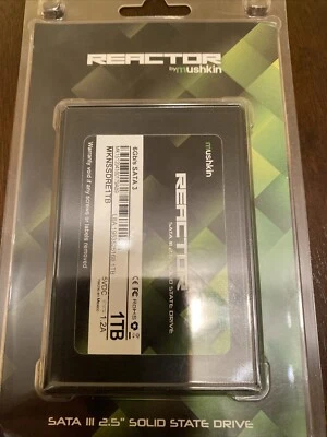 Used Mushkin Reactor 1TB SSD Solid State Drive 2.5 Internal SATA III MKNSSDRE1TB - Image 1 of 2