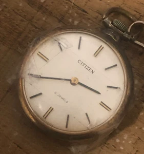 Citizen 21 Jewels Vintage Pocket Watch Japan Works - Picture 1 of 2