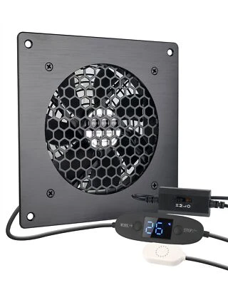 Digital Display Temperature Controlled Quiet Fan System, USB Fan, 5V Fan - Image 1 of 4