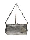 Authentic Chloe Metallic Leather Lucite Shoulder Bag Purse Kisslock