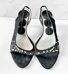 Designer Shoes | Vintage Guy Laroche Strappy Stiletto Heels UK4|Eur 37 Retro - Picture 1 of 8
