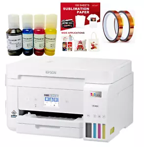 NEW EcoTank ET 4850 Sublimation Printer Bundle Ink and Paper for Heat Transfer - Picture 1 of 1