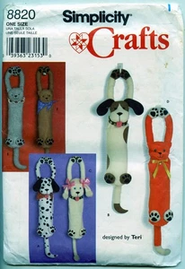 27" Cat and Dogl Plastic Bag Holders - Simplicity Sewing Pattern - Uncut 1999 - Picture 1 of 2