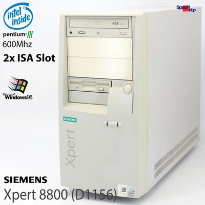 2X ISA Slot Computer Siemens Xpert 8800 20/128 D D1156 PC Parallel Pentium 3 - Image 1 of 4