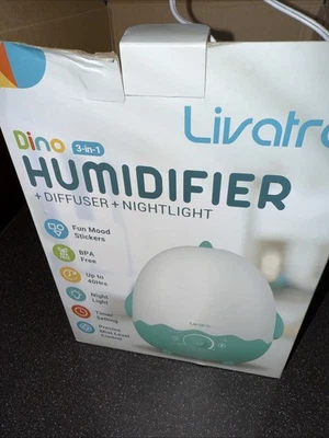 Livatro Kids BPA FREE Humidifier with Diffuser, Ultrasonic Quiet Air Humidifier - Image 1 of 4