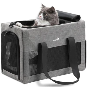 Airline Approved Cat Carrier, Pet Carrier Soft-Sided, Portable Dog Carrier wi... - Picture 1 of 9
