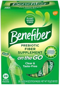 On the Go Prebiotic Fiber Supplement Powder for Digestive Health, Daily Fiber... - Bild 1 von 9