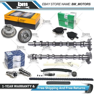 Par de engranajes VVT y 2x árbol de levas para Mercedes Benz W213 W205 X156 M270 M274 Foto 1 de 4