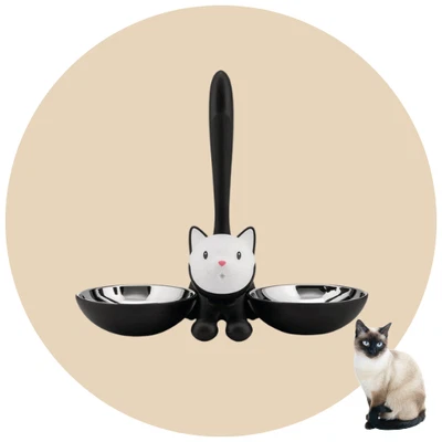 Alessi Cat Bowl "Tigrito" | Negro Foto 1 de 4