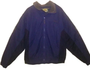 Cabelas Mens Jacket Outdoor Gear Full Zip-Windbreaker Jacket Size Large Blue - Picture 1 of 8