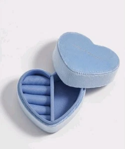 Estella Bartlett Mini Blue Jewellery Heart Shaped Box - EBP6209 - #20 - Picture 1 of 3