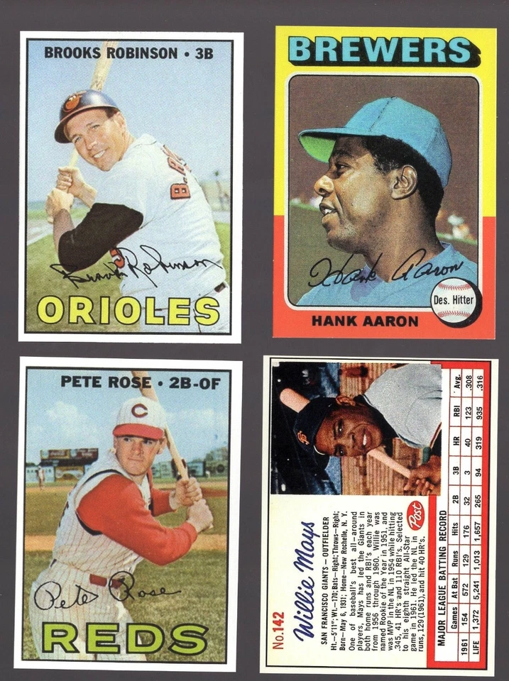 #220 BASEBALL 50 CENTS SALE L@@@KREPRINTS COOPERSTOWN 4 4 $2 BUY $25 FREE SHIPP