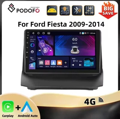 Autoradio per Ford Fiesta 2009–2014 | 4+64GB | Navigatore GPS | WiFi | 4 - Immagine 1 di 4