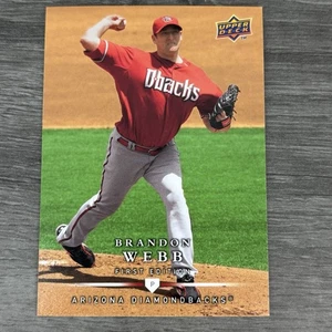2008 Upper Deck First Edition Brandon Webb #75 Arizona Diamondbacks - Picture 1 of 3