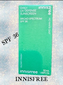 Innisfree Daily UV Defense Sunscreen SPF 36 Broad Spectrum EXP 6/2026 - Picture 1 of 2