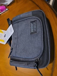 Borsa da viaggio SWISS GEAR grigia nylon/tela logo zip appesa doppio kit weekender nuova con etichette - Foto 1 di 10