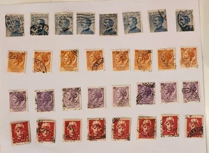 Italia x 60 estampillas Perfin usadas muy bonito lote - Imagen 1 de 4