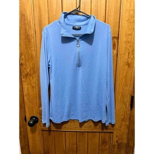 Pullover ligero con cremallera TICTICMISS - Talla L - Azul cielo - Imagen 1 de 5