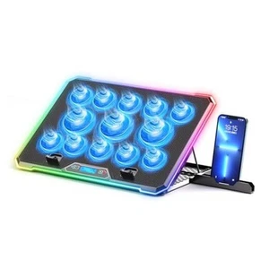 RGB Laptop Cooling Pad Gaming Laptop Cooler, Laptop Fan Cooling Stand with 13 - Picture 1 of 7