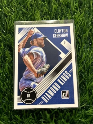 2018 Panini Donruss - Diamond Kings Clayton Kershaw #14 Dodgers A95 - Image 1 of 2